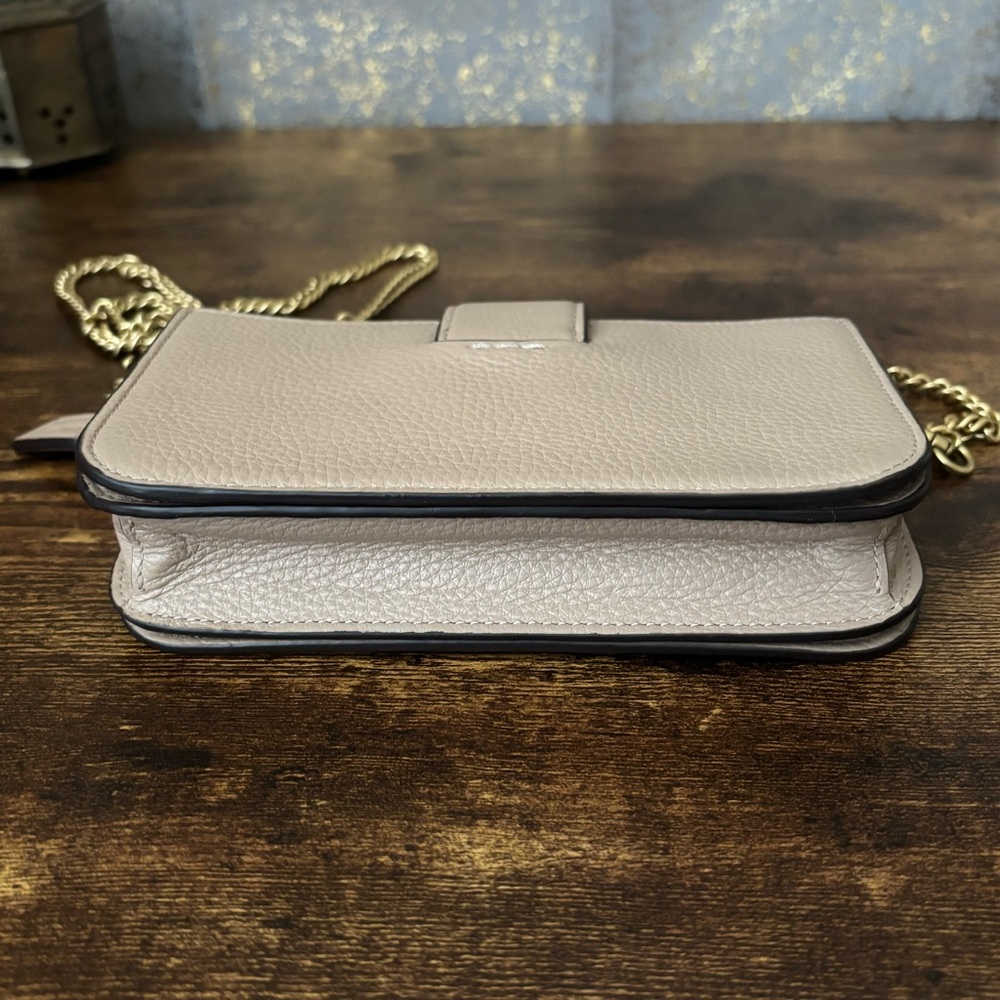 Coach Signature C Wallet on Chain Crossbody in Taupe - Picture 12 of 13